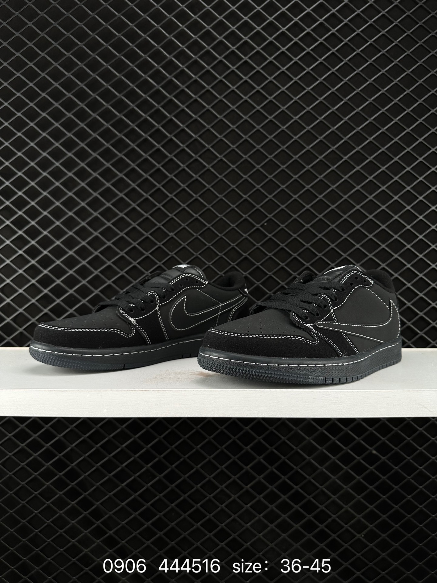 fragment design x Travis Scott x Nike Air Jordan 1 Low OG SP”Black/Green Toe“